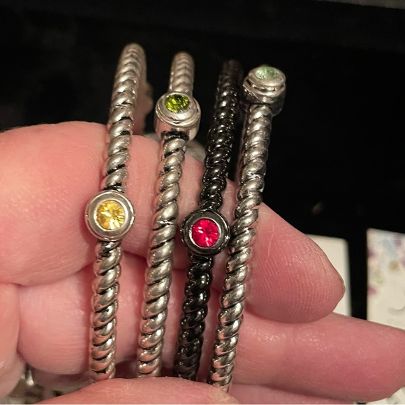 Jolee Necklace/Bracelets Black & Silvertone Includes Magnetic Stones Versatile! - Picture 3 of 5